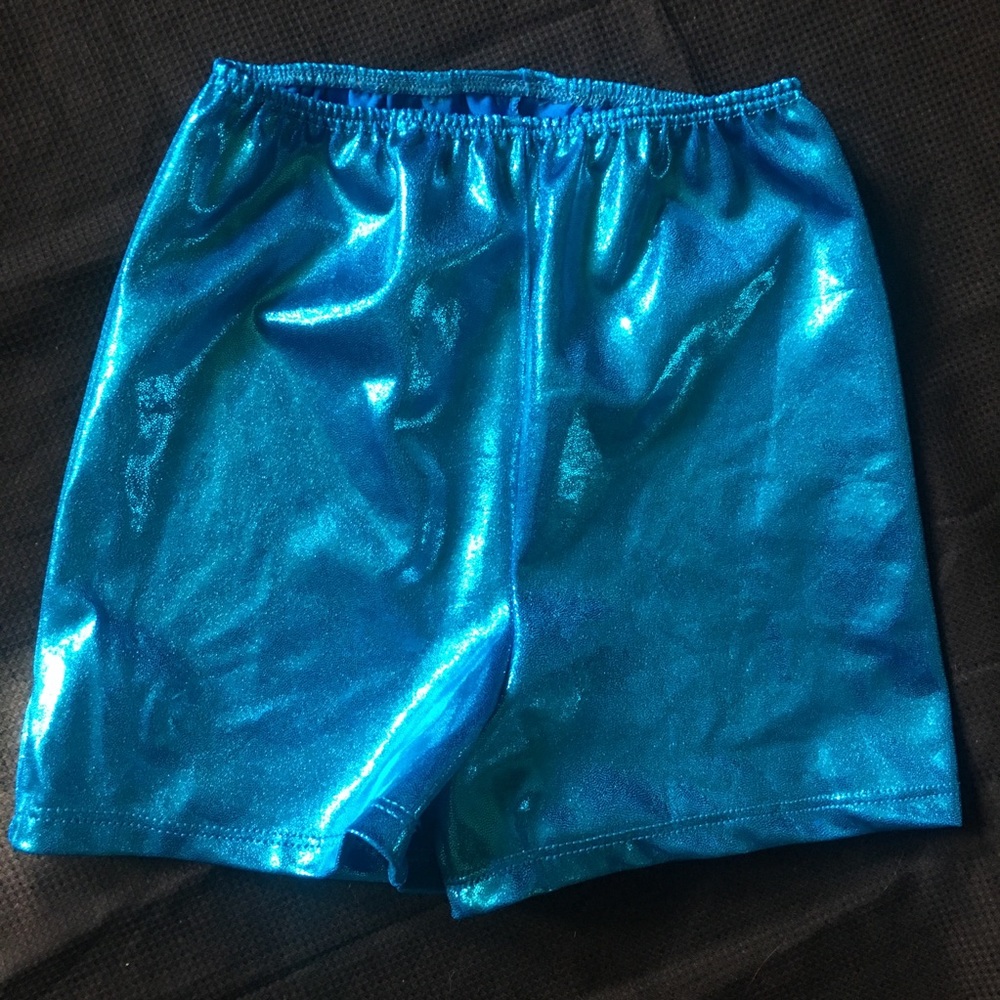Leo’s Dance Form Shorts Adult Small Aqua Teal